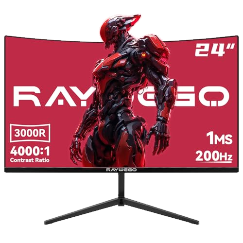 Raywego 24 Inch Curved Gaming Monitor